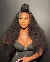 Perruques Lace Front Bouclées Crépues de 42 Pouces en Cheveux Humains 13x6 13x4, Perruque Jerry Curly en Cheveux Humains pour Femmes avec Baby Hair 4