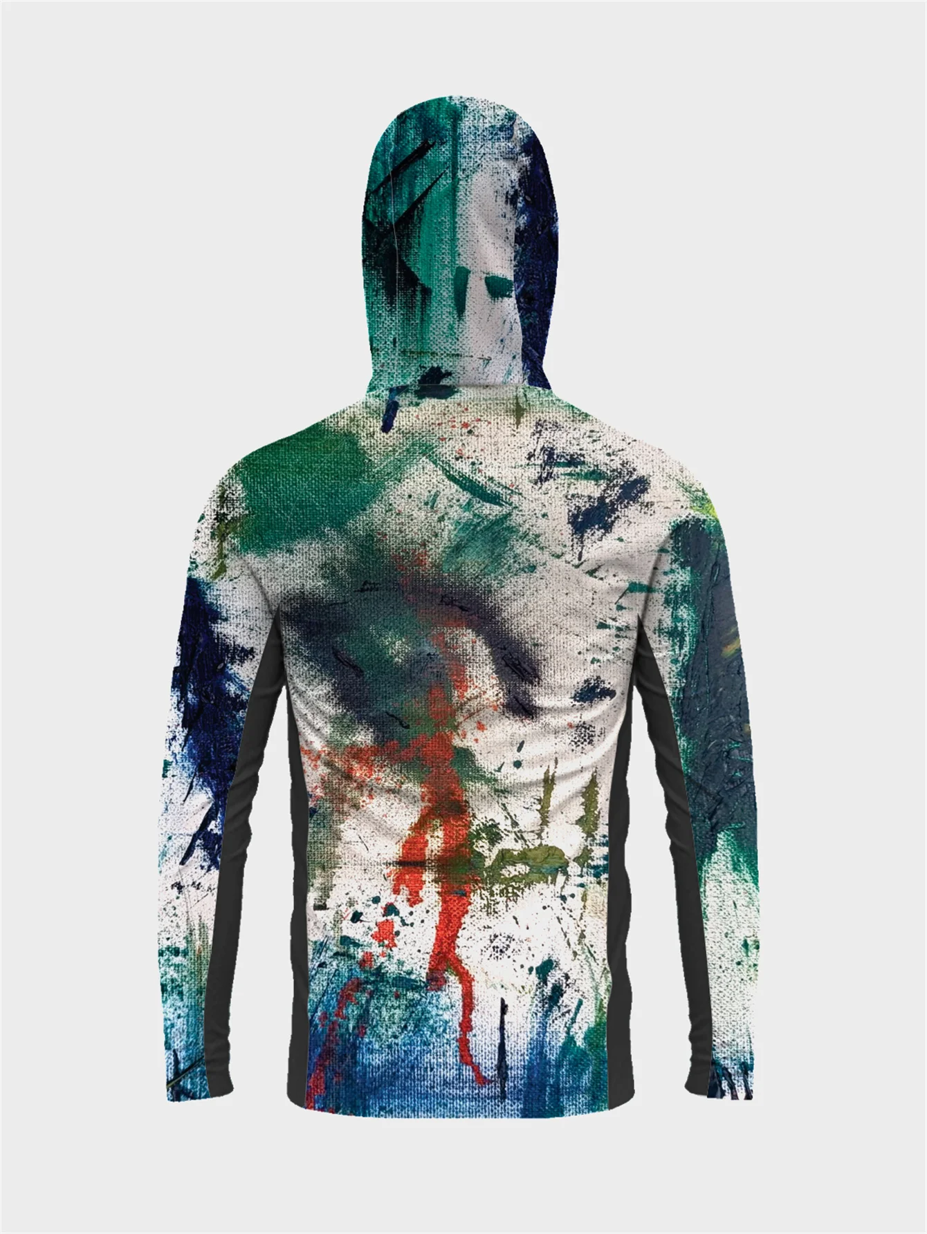 Description Picture 6 of itemMen Fishing Shirts Face Mask Neck Anti-uv Breathable Hoodie Fishing Jersey Long Sleeve Sun Protection Angling Top