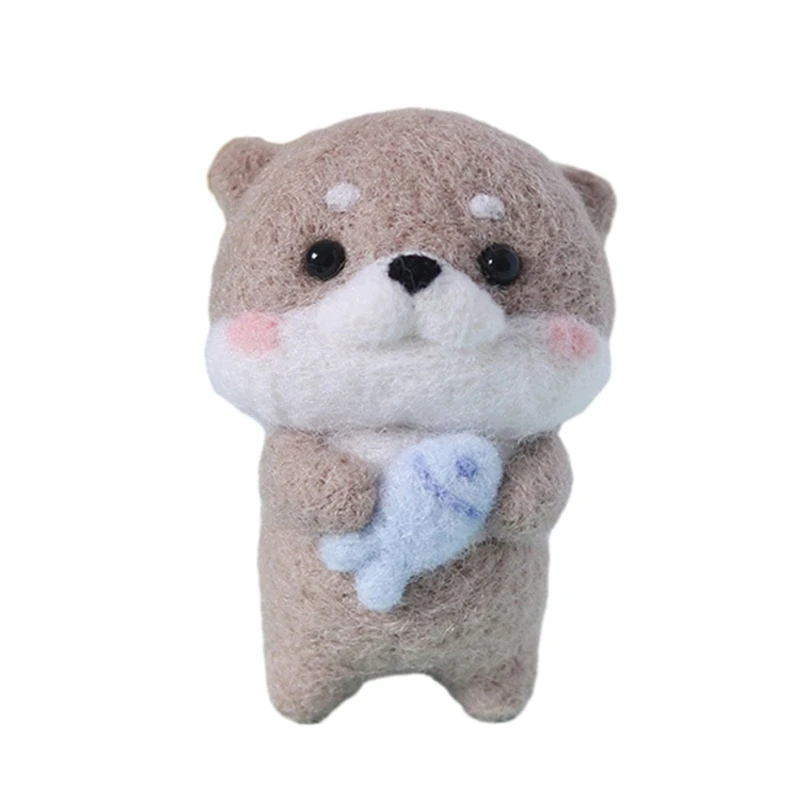 Needle Felting Set Capybara Felting Starter Kits with Poke Needle and Instructions Supplies DIY Craft needle felting kit needle felting painting kit