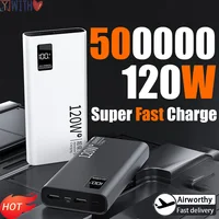 500000mAh 120W Power Bank High Capacity Super Fast Charging Power Bank Portable Battery Charger For iPhone Samsung Huawei Hot 1