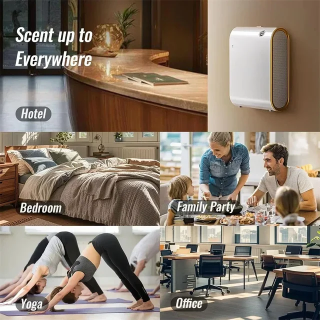 Smart Aroma Diffuser Waterless Scent Diffuser Intelligent Machine Air Fresheners for Home Hotel Scent Machine Room Fragrance 6