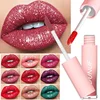 Waterproof Diamond Shimmer Glitter Lip Gloss 18 Colors Matte Glitter Liquid Lipstick Diamond Pearl Colour Lip Gloss Sexy Make Up 1