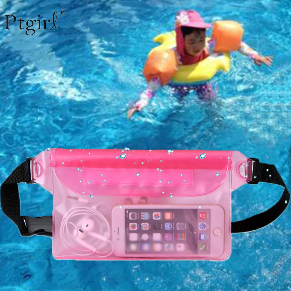 

Waterproof Drift Diving Swimming Bags Underwater Shoulder Bags Waist Pack Bag 2024 Pocket Pouch for iphone 7 8 XR Xs Phone Bag