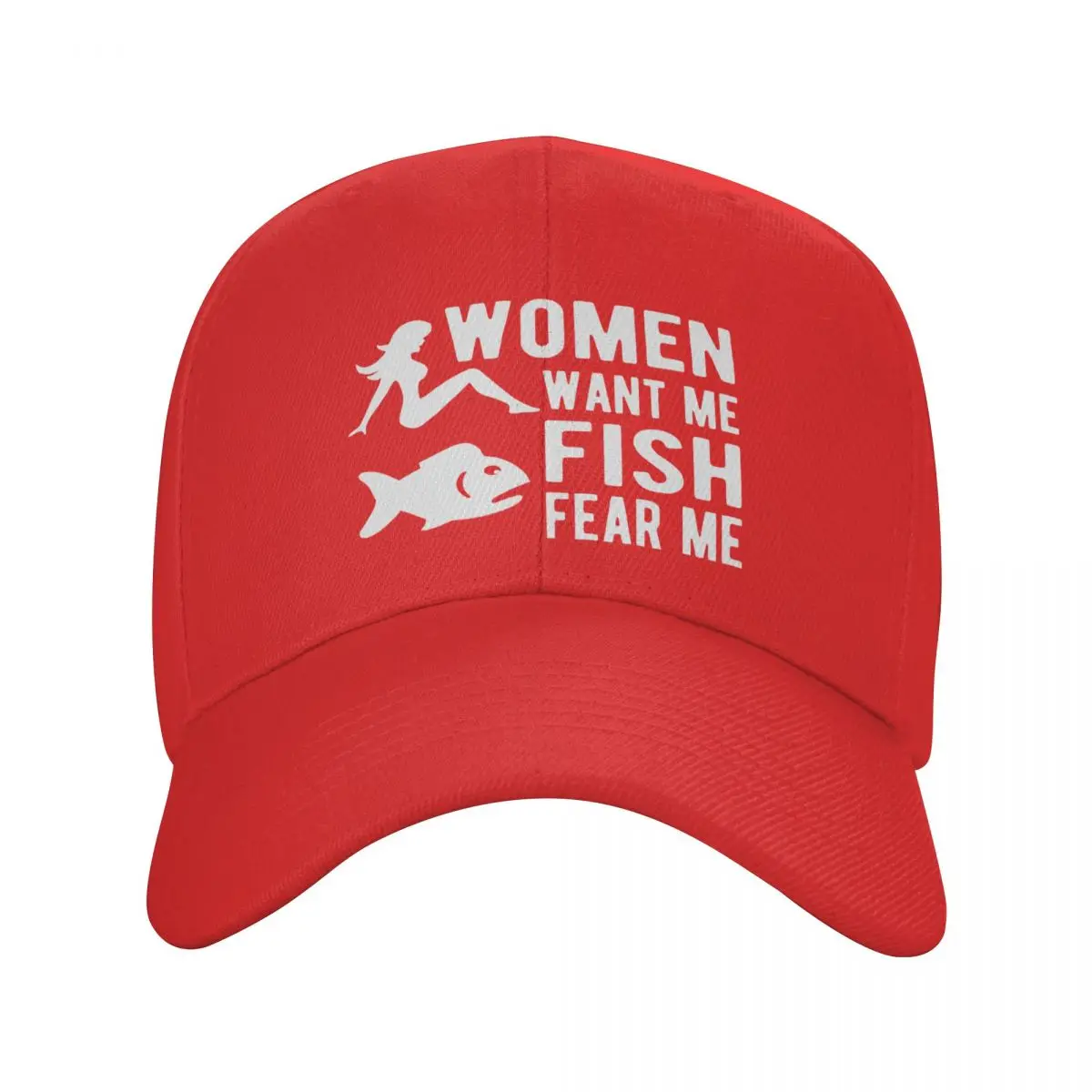 Custom Women Want Me Fish Fear Me Baseball Cap Men Women Adjustable Funny  Fishing Dad Hat Sports Snapback Caps Summer Hats - AliExpress