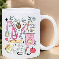 Retrogive a Thank-You Gift to The Teacher Ceramic Coffee Mug - Insulated, Reusable, Hand-Wash Only - Ideal for Camping & Outdoor 2