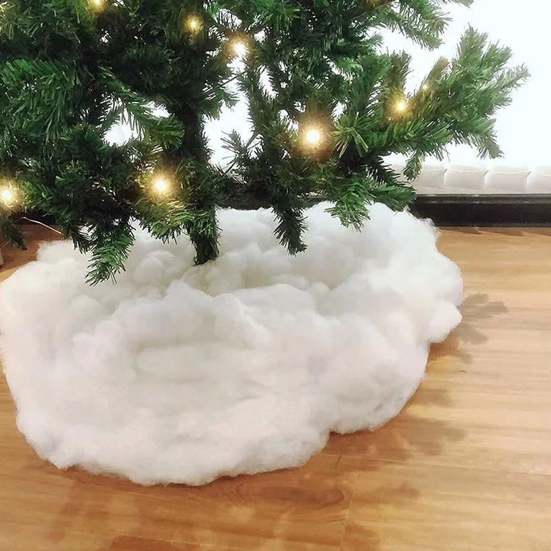 Christmas Simulation Snow Blanket Artificial Snow Cover thickened Cotton Christmas Tree Skirts Backdrop Snowflakes Decoration 1.5