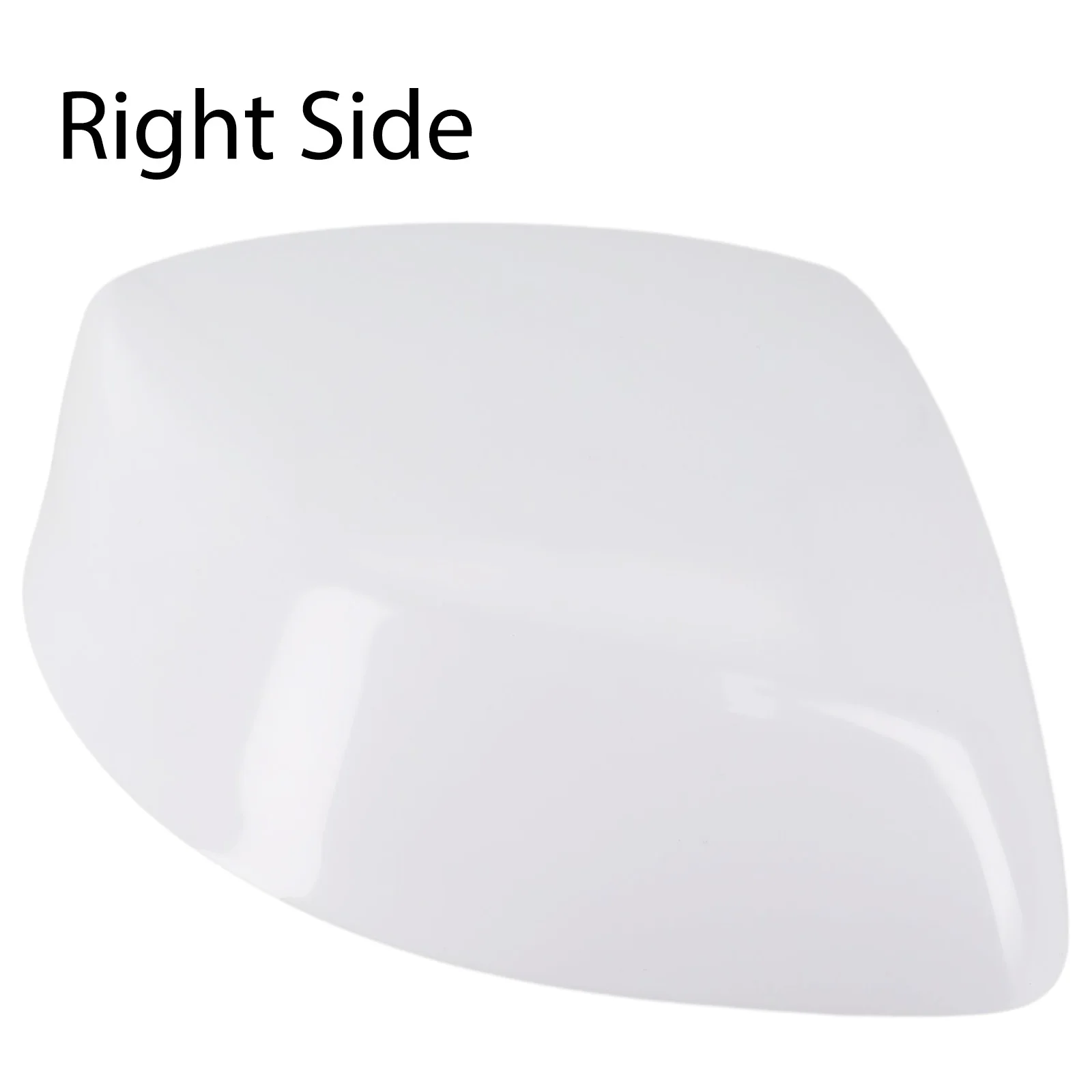 

1pc Right Side Mirror Cover Whit Without Paint Car Side Rearview Mirror Cap Cover Protector Cover Waterproof Car Decoration Part