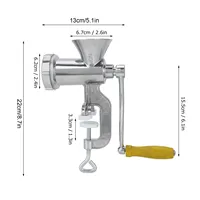 Manual Meat Grinder Silver Aluminum Alloy Powerful Home Sausage Kitchen Appliances Vegetable Chopper Pepper Supplies Mincer 2