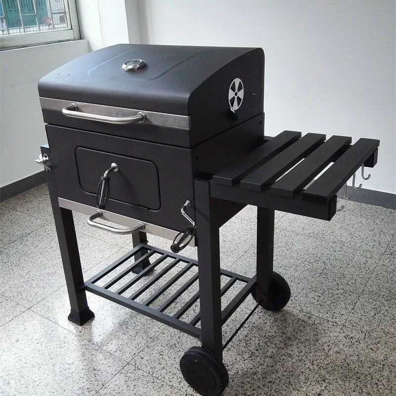 Oversize Charcoal Grill Easy Clean with Extra Large Cooking Area BBQ Grill For Outdoor Camping and Family Frends Gathering Black 2