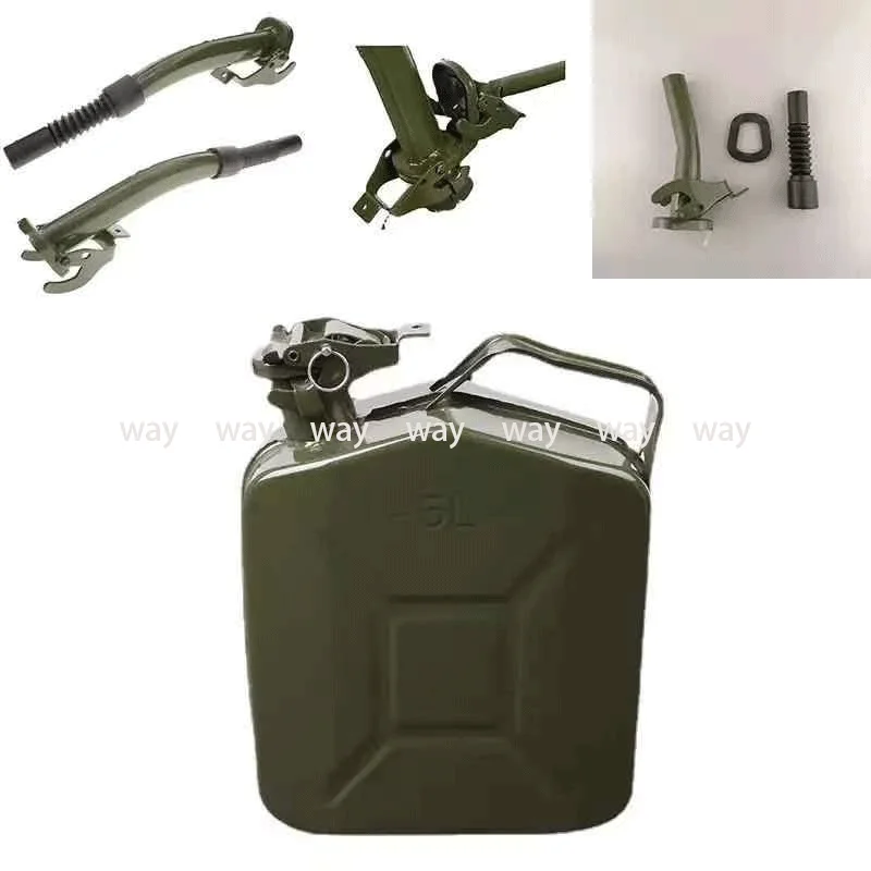 Petrol Can Metal Jerry Stable And Sealed Gasoline Drums Pouring Spout Flexible Nozzle Seal for Car