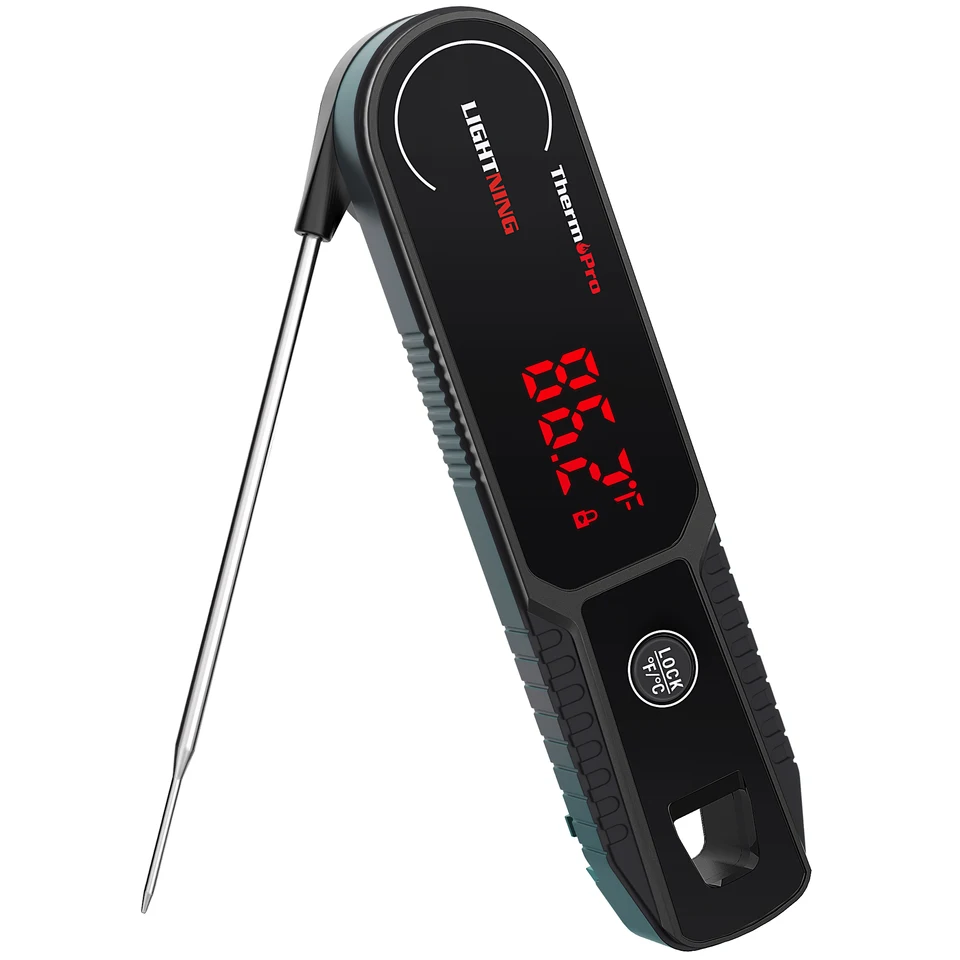 ThermoPro TP622 Instant Reading Waterproof Digital BBQ Thermometer With  Gravity Automatic Rotating Disply For Meat Cooking