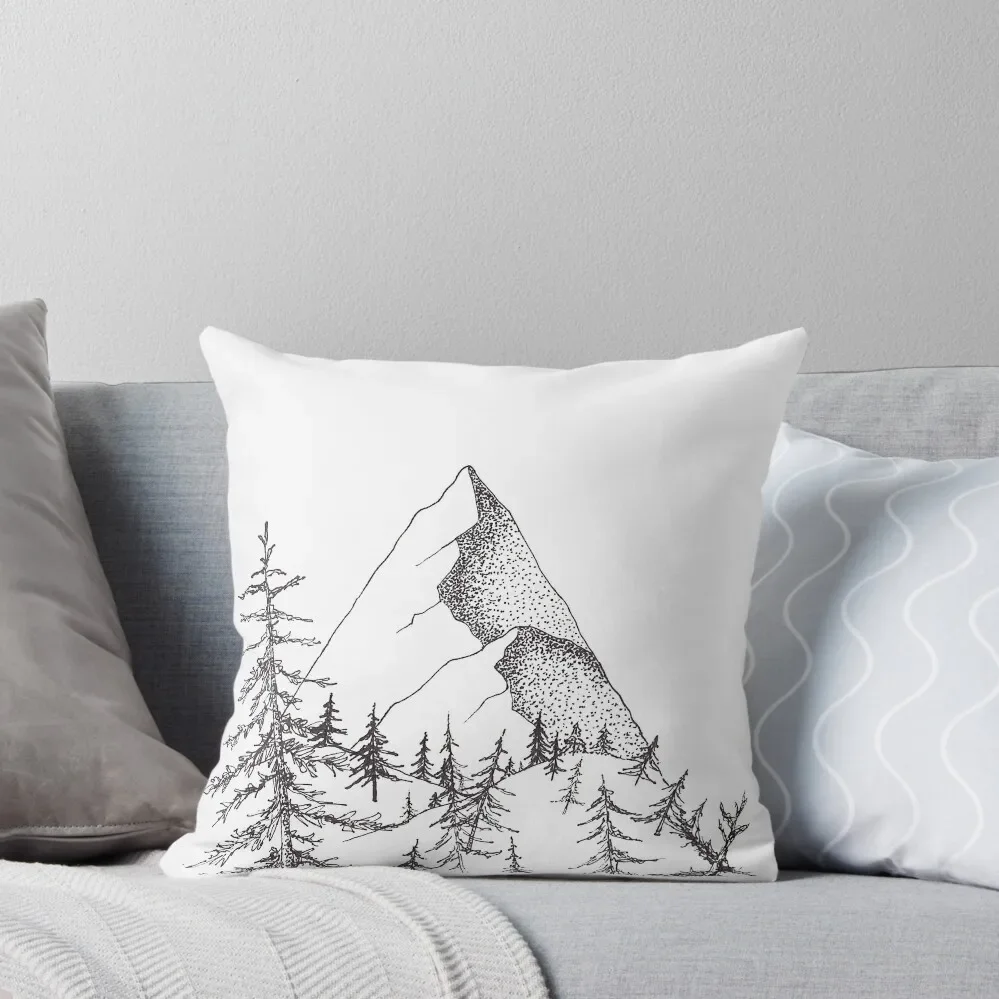 

Lonely Mountain Throw Pillow pillow cover christmas Pillowcase