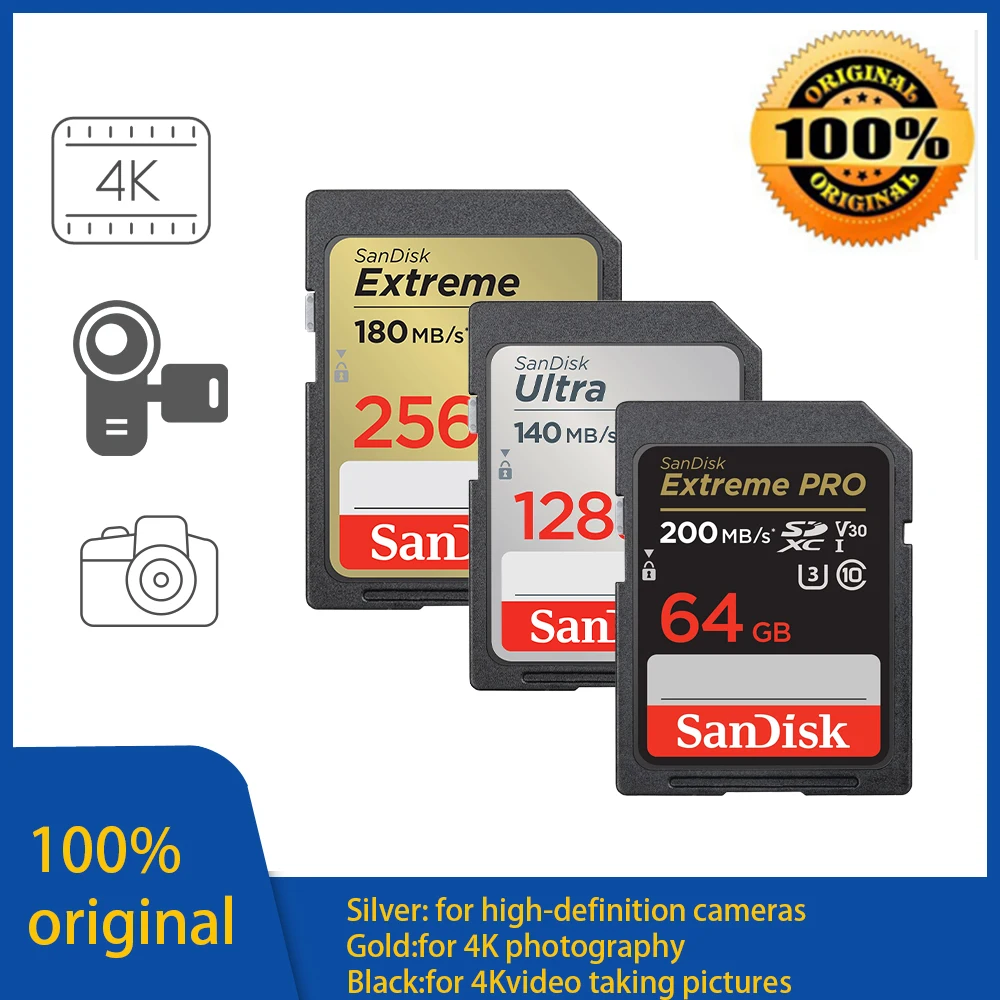 SanDisk 울트라 익스트림 프로 SD 카드, 카메라용 SDXC SDHC, 1T..