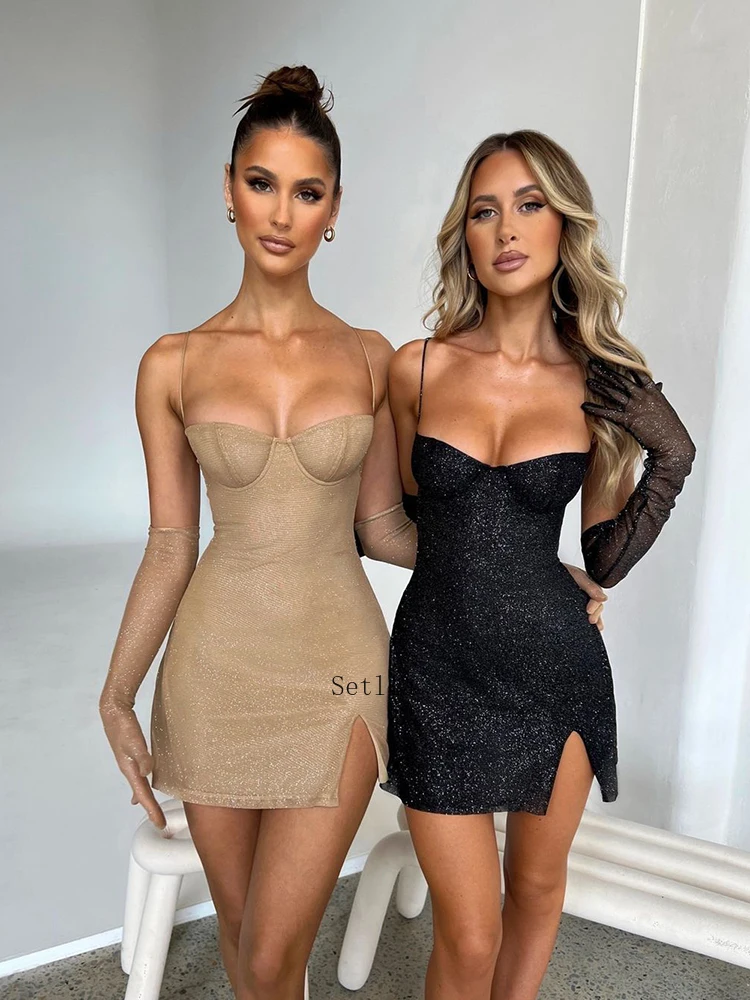 chinese dress ladies Hot Girl Slim Square Neck Dress Short Sleeve Sexy Drawstring Tight Sho   PreppyDress