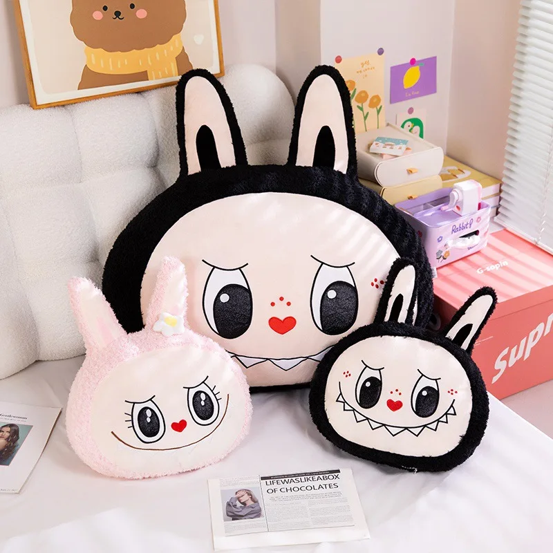 40-80cm Labubu Cushion Plush Bedhead Soft Cushion Sofa Pillow Home Decoration Girl Cushion Doll Kids Christmas Gifts 2