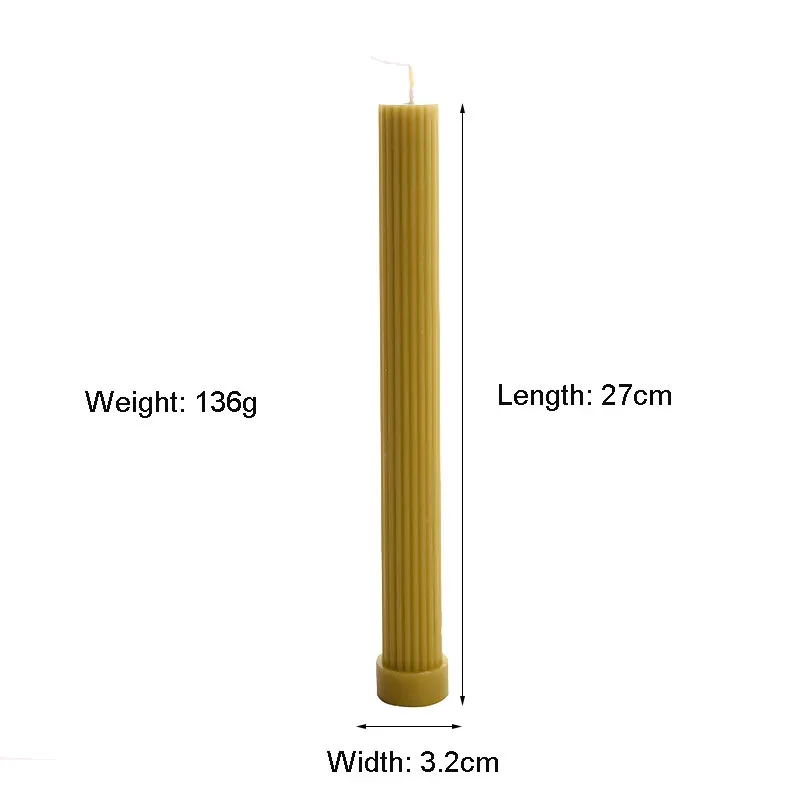 Candele lunghe profumate di colore sfumato, 25,4 cm, senza fumo, candele colorate di cera per decorazioni matrimoni, festival, feste 4 pezzi (viola