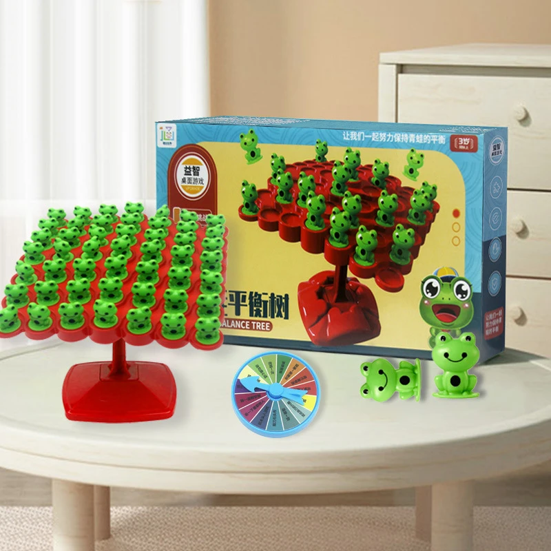 Montessori Math Toy Frog Balance Tree Educational Leisure Parent-child Interaction Tabletop Game Toys Kids Learning Toys