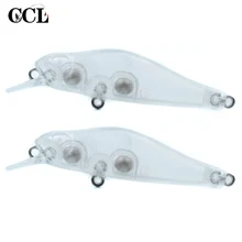 

CCLTBA 20PCS Mini Blank Minnow Lure Sinking Fishing Tackle 6.9CM 5.6G Unpainted Wobbler Jerkbait Crankbait