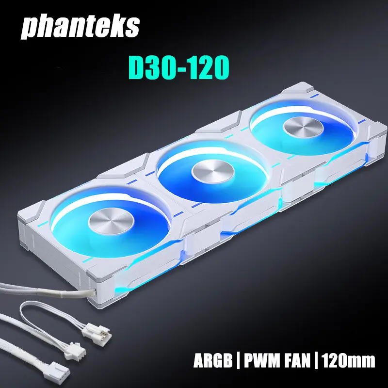 Phanteks d30-120ケース120mmファン調/逆の流れ4ピンpwm、厚さ