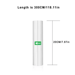 Versatile Sous Vide Vacuum Roll Bags for Food Storage and Sealing (3-Meter Length) (20CM 1 roll)