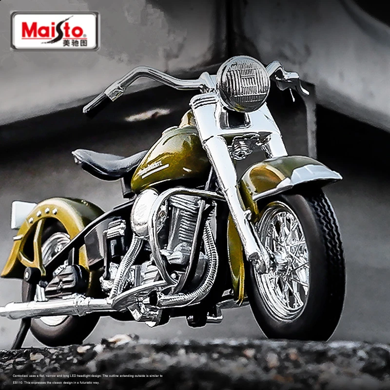 Maisto 118 Harley Davidson 74fl Hydra Glide Alloy Motorcycle Model