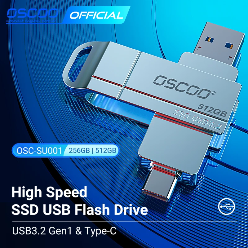 USB 3.0 Flash Drive For IPhone, IPad, Android, PC - Silver, Password Protection, Waterproof