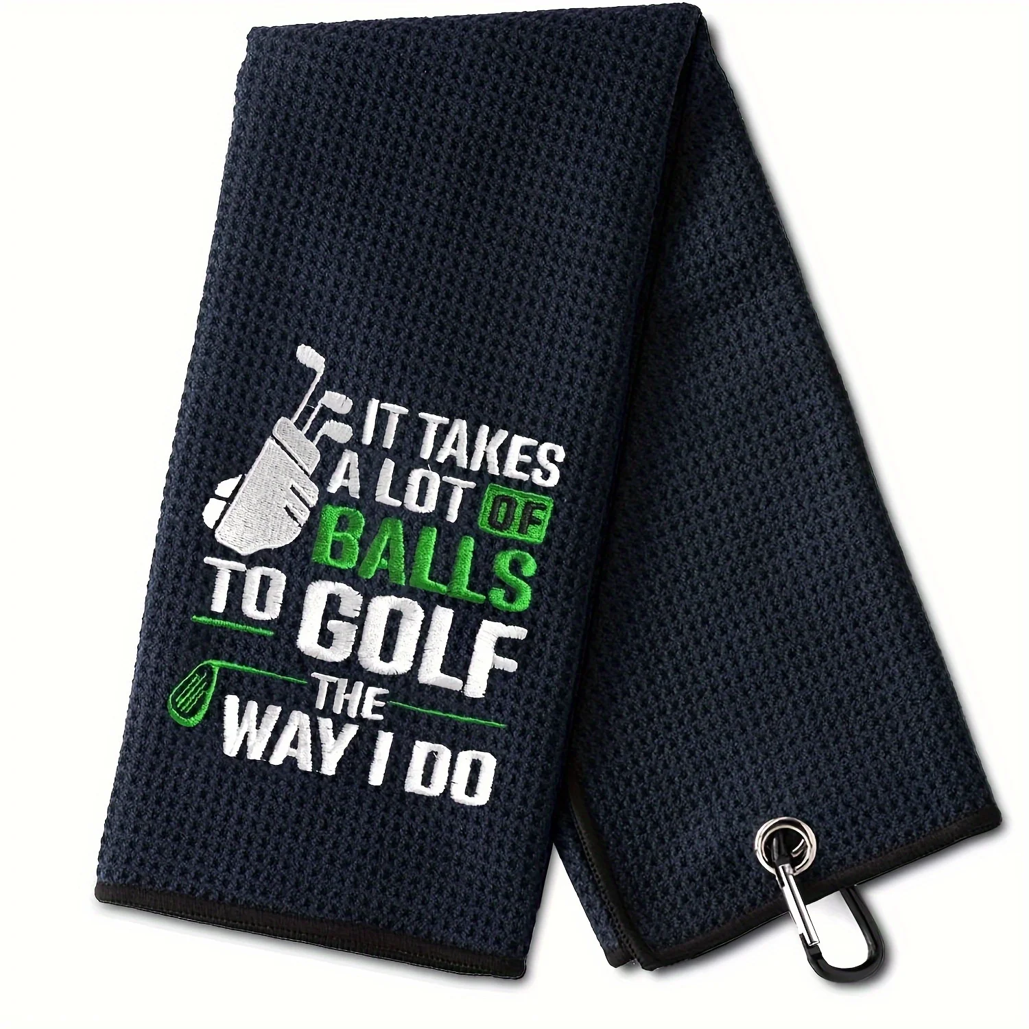 Funny Microfiber Premium Golf Towel Embroidered Golf Towels Bags Men&Women Accessories Men Golfers golf towel