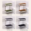 New Wall Mounted Double Layer Soap Dish Punch-Free Drawer Draining Holder Kitchen Storage Box Bathroom Organizer Rack Shelves 4
