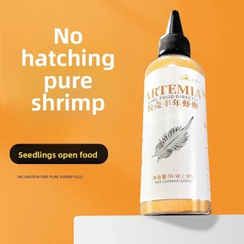 cmomo Artemia Decapsulated Brine Shrimp - Ready-to-Hatch Baby Fish Food for Betta,Guppy & Tropical Fry - Small Fish Starter Feed 1