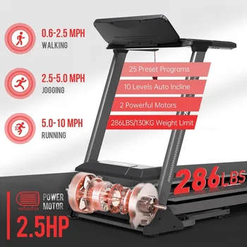 Foldable Treadmill with Bluetooth Connectivity 2