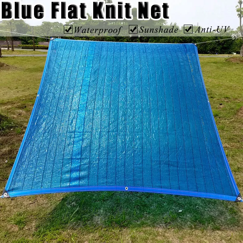 Blaue flache Stricknetze, Pflanzen, Sonnenschutz, Schuppen, Gewächshaus, Anti-UV-Abdeckung, Outdoor-Schattierung, Markise, Gemüse, Sukkulenten, Schutzunterschlupf – Detail 1