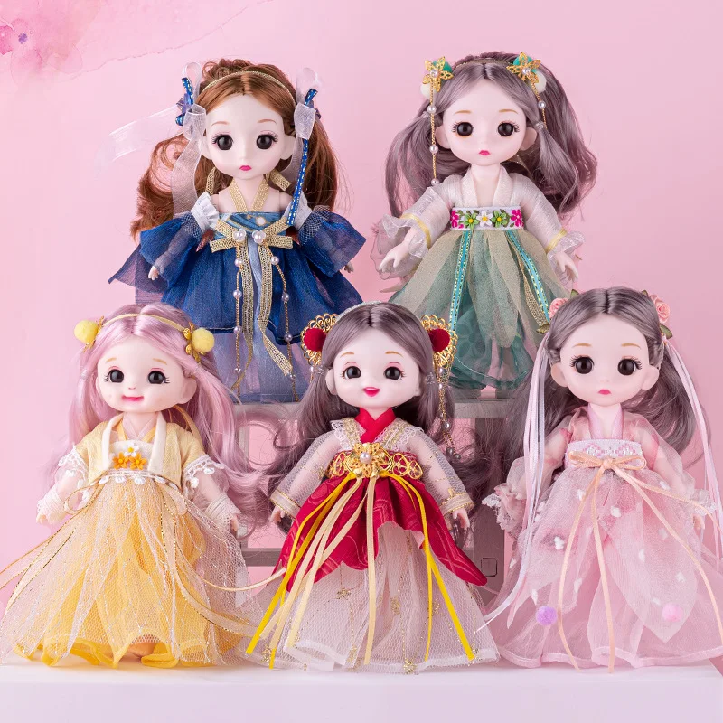 

Cute Doll Toy Doll Dressed in Ancient Style Skirt Girl's Birthday Gift
