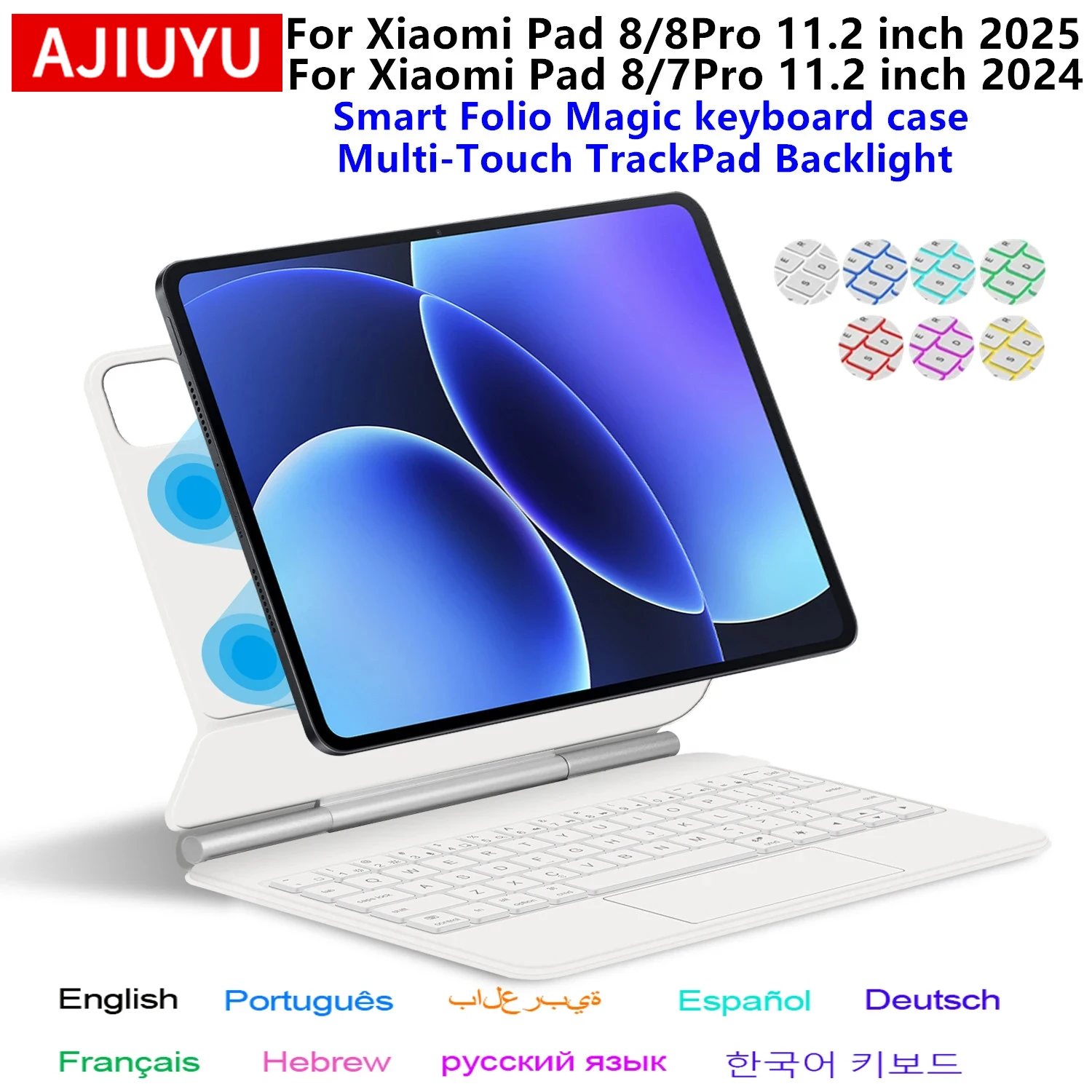 Magic Keyboard Case with Smart Folio Cover for Tablets - Multi-touch, 11.2-Inch