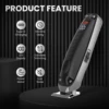 Sejoy Professional Men's Hair Clipper Kit Cordless Trimmer with USB Charging, LED Display 3