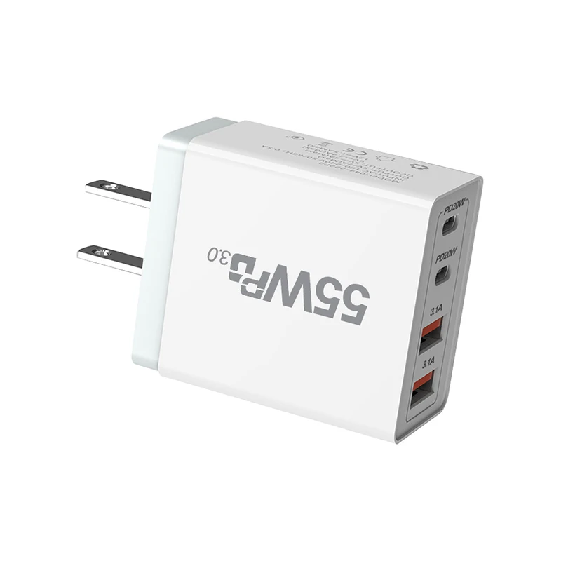 Universal 65W Fast USB Wall Charger Adapter with International Plug Options