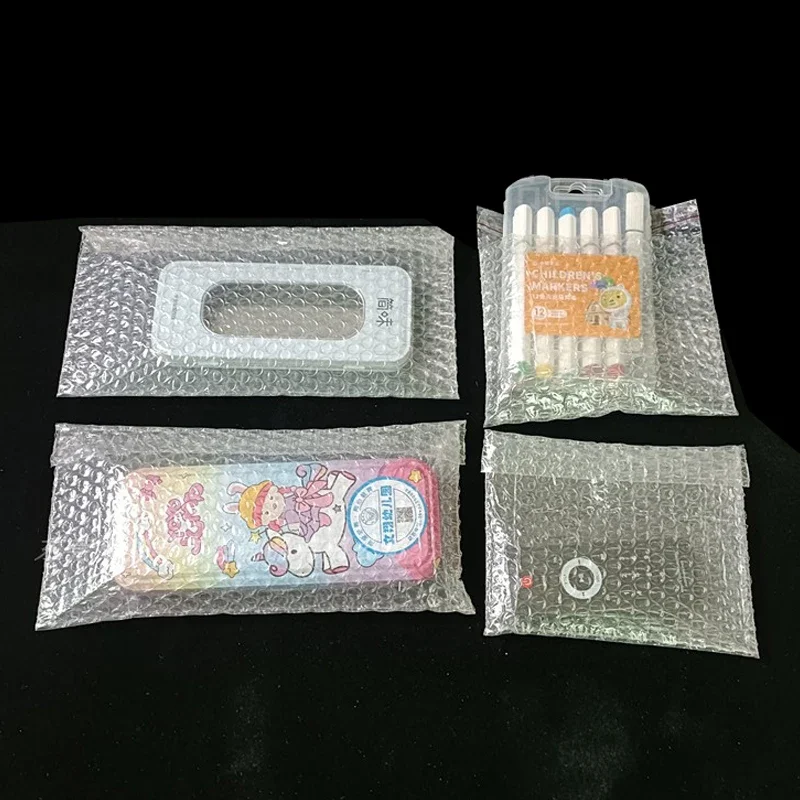 밀폐 버블 백, 충격 방지 감압 보호 필름, PE 투명 폼 포장, 물류 운송 버퍼, 200 개