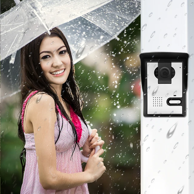 Super Low Price7 Inch Monitor 700tvl Cvbs Camera Video Door Phone Doorbell Intercom System Ir Night Vision Wired Doorbell Camera 4
