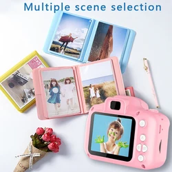 Cute Kids Camera 2 inch Color Display Kids Educational Toys Kids Baby Birthday Gift Digital Camera 1080P Camcorder With Gift