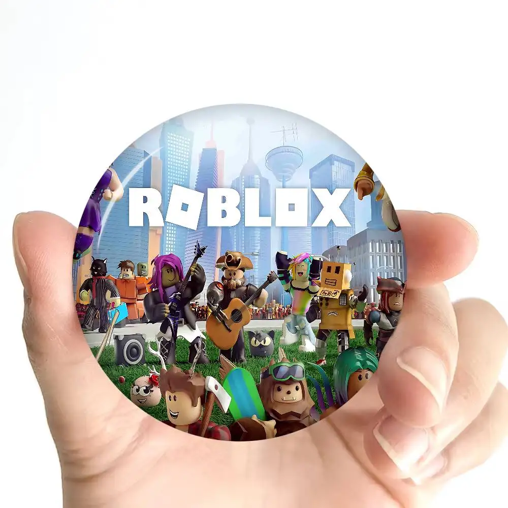 Roblox-Inspired Creative Slogan Button Pins - Trendy Fashion Brooches & Backpack Decorations