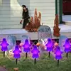 Halloween Pathway Markers Lights Waterproof Solar Ghost Stake Lights Ghost Pathway Lights Halloween Pathway Lights Ghost 4