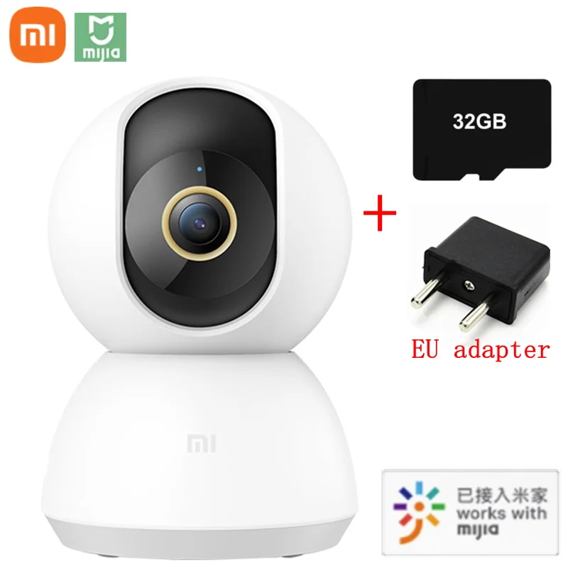 Xiaomi Mi Mijia Smart IP Camera 2K 360 Angle Video CCTV WiFi Night