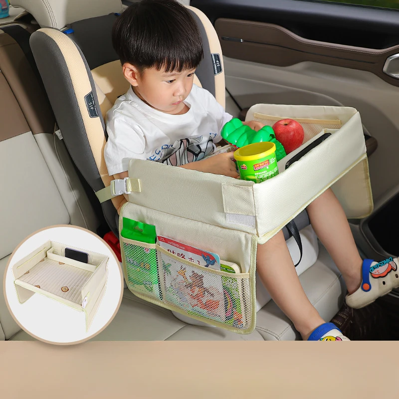 Storage Table Baby Stroller Pallet Table Car Child Safety Seat Tray Car Multifunctional Dining Tray Waterproof Baby Seat