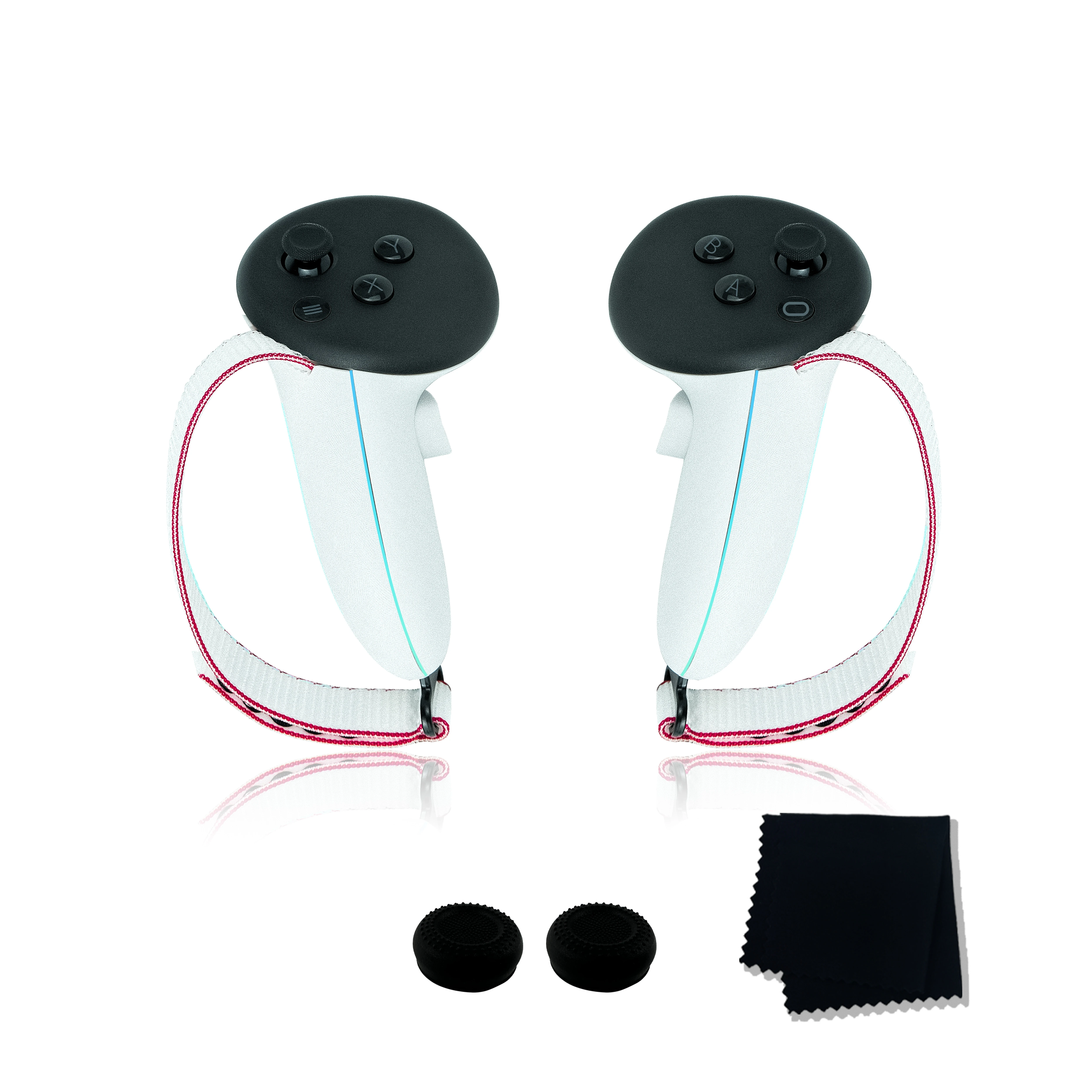 

for Meta Quest 3 Handle Hand Strap Rocker Cap Eyeglasses Cloth Battery Cover