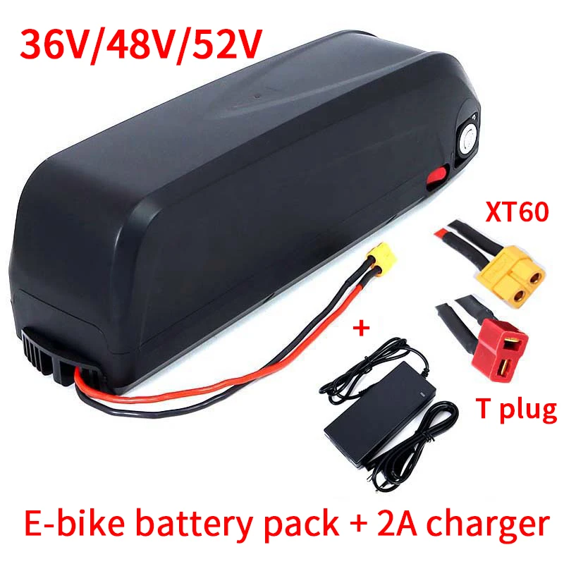 Aerdu 36v 48v 52v 20ah 30a Ebike Battery Hailong Case With Usb Motor
