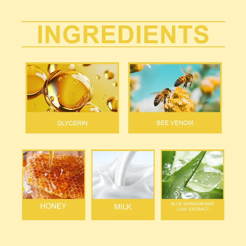 Crema depilatoria idratante al latte di veleno d'api - Delicata per corpo, ascelle, mani e gambe, nutriente per la pelle_voghion.com