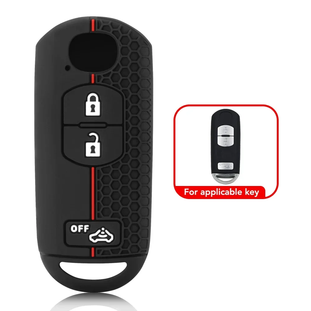 Silicone Remote car Key Cover Case For Ma 2 3 4 Button