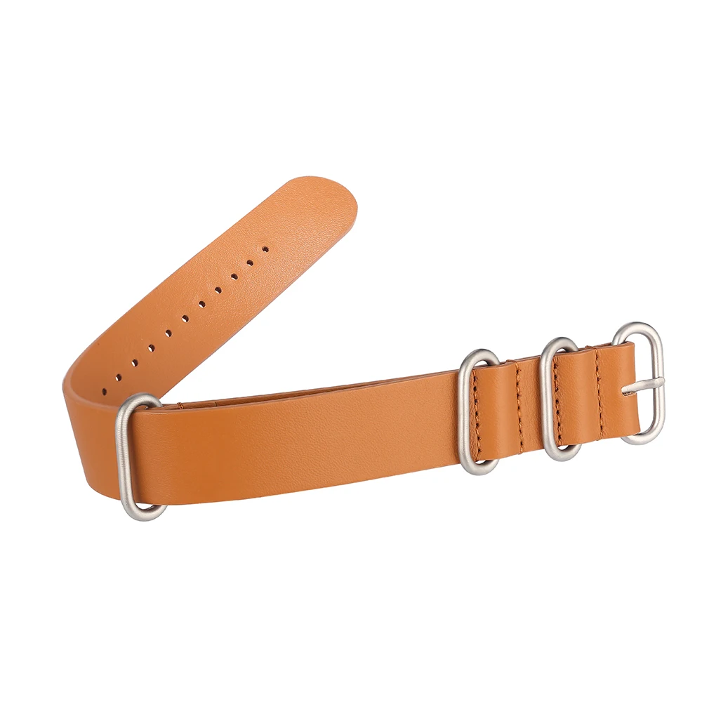 Boderry 22mm Wide Cowhide Strap(Gold Buckle) Suitable for all watches with 22mm lug width