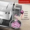 Kitchen Stainless Steel Meat Slicer Machine Automatic Meat Vegetable Slicer Beef Shredding Slicing Machine 3