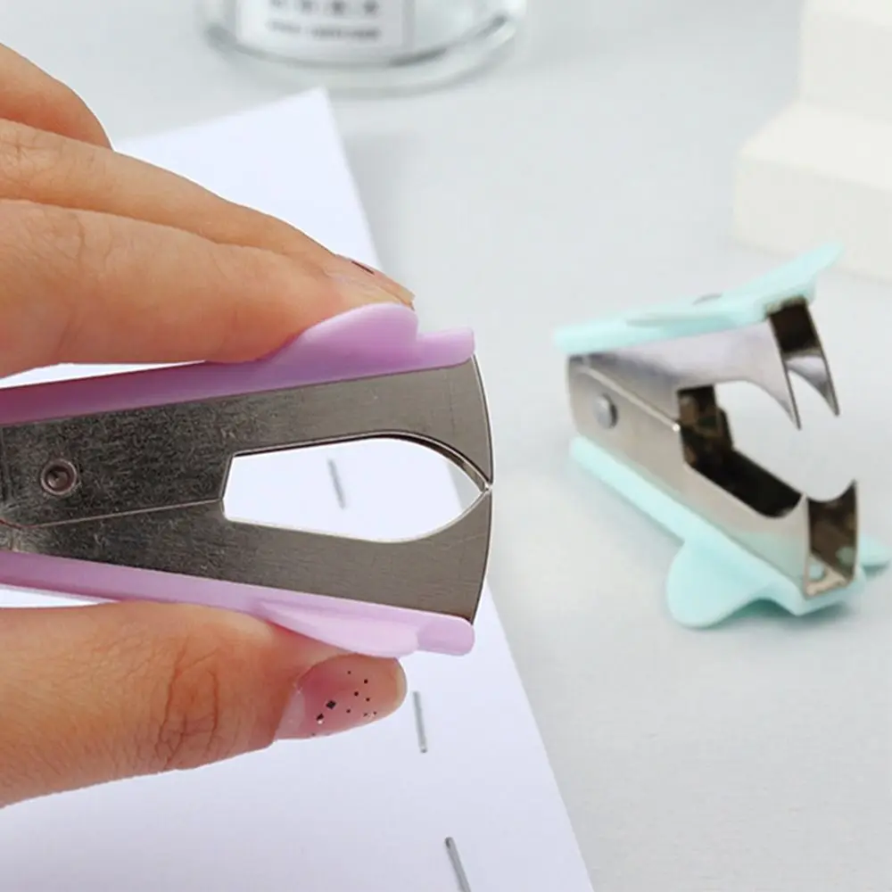 Staple Remover Macaron Color Staple Remover Staples Office Supplies General Mini Stapler Removal Nail Out Extractor Puller Stationery Tools