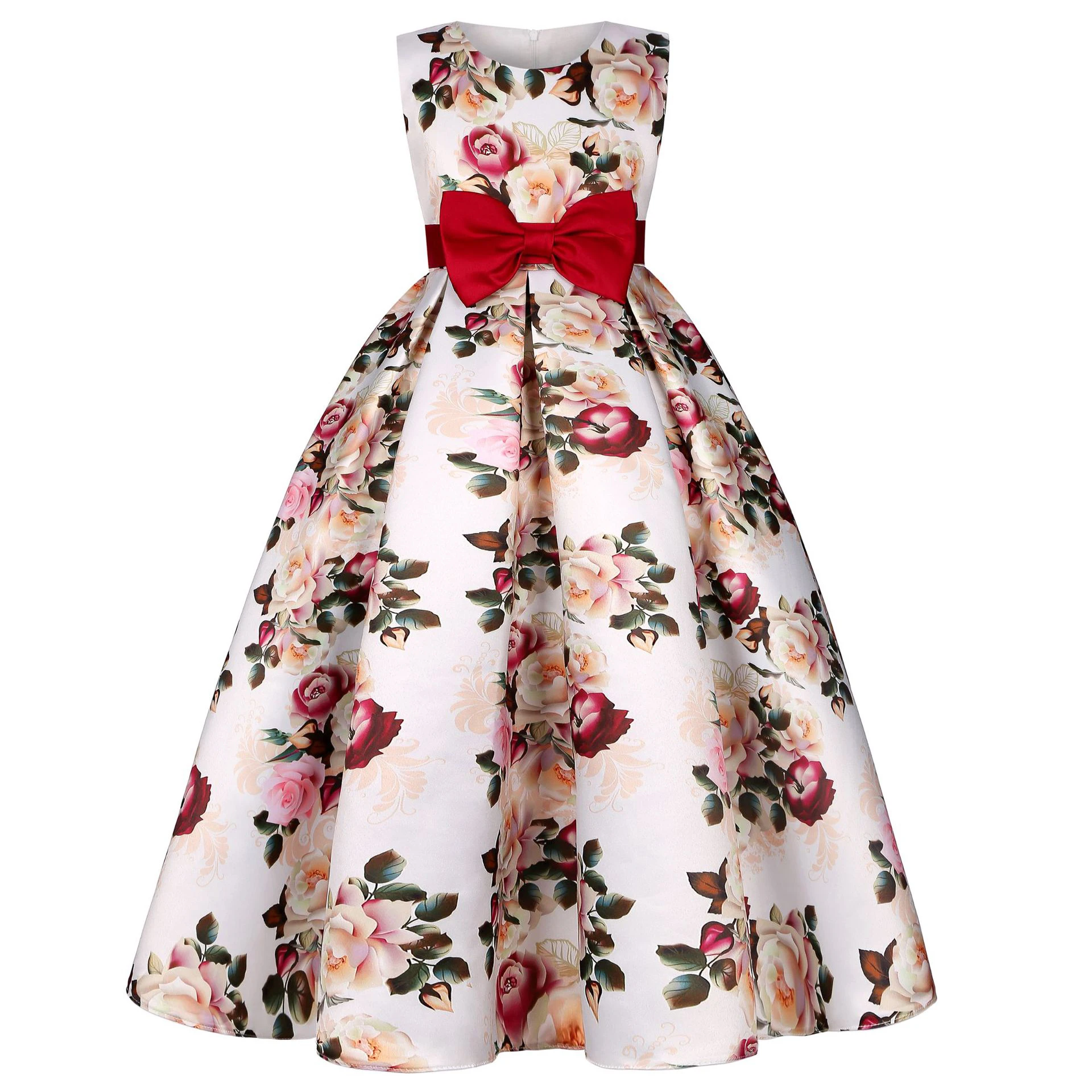 Girl's Floral Casual Dress 1